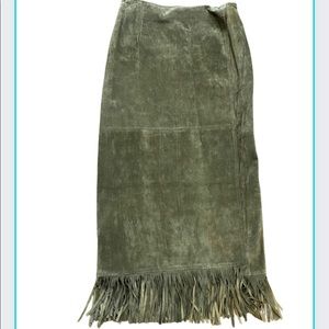Double D Ranch Olive Maxi Skirt